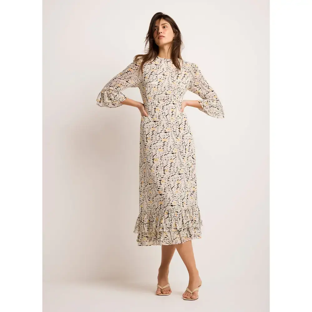 Mint Velvet Floral Print Midi Dress